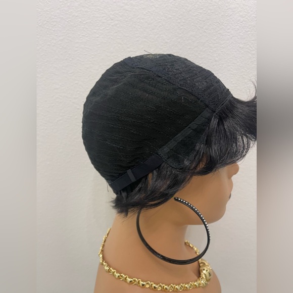 Short Pixie Cut Human Hair Wig Full Wig (No Lace) All Wefts - Picture 7 of 10